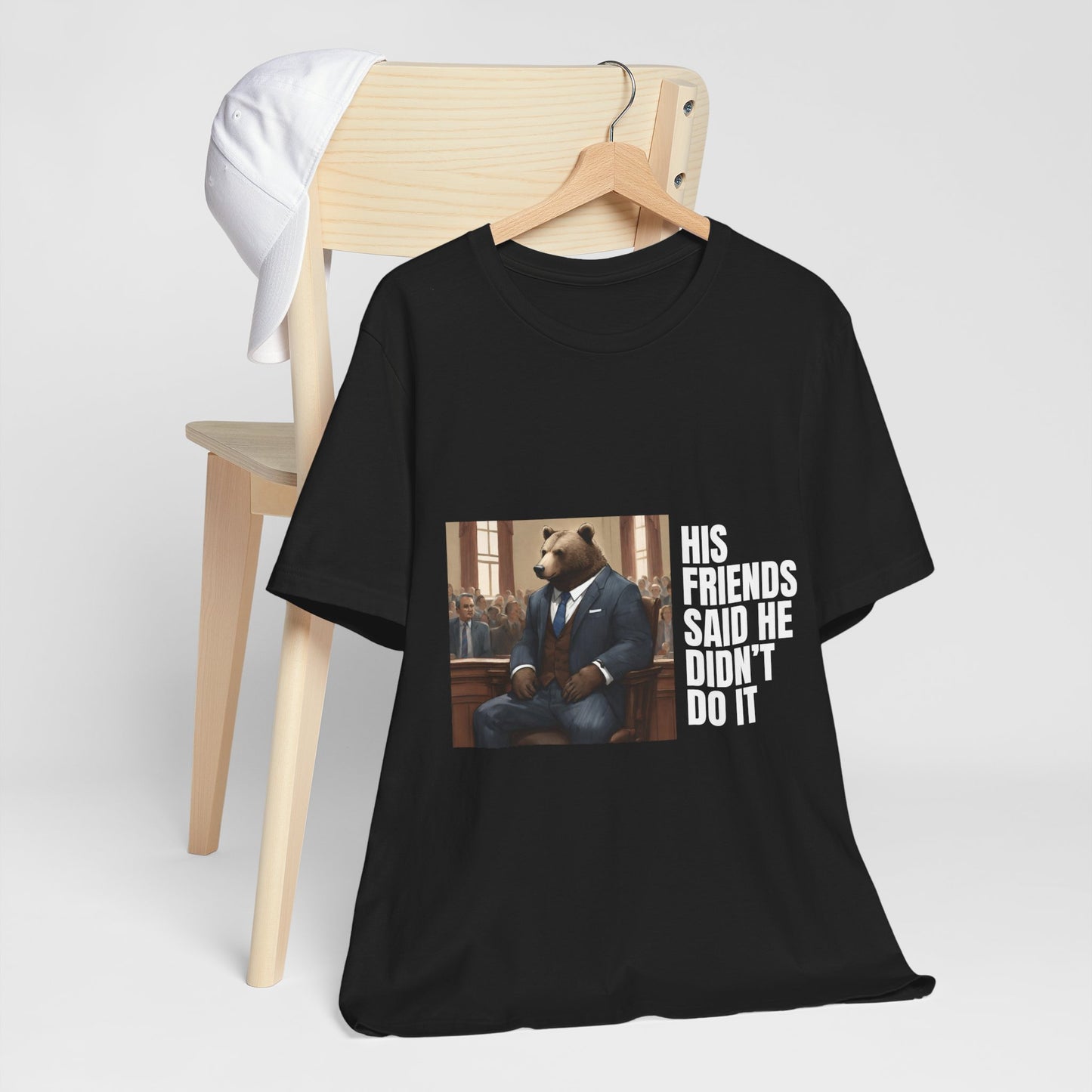Women's Bear Trial Tee - White Graphic
