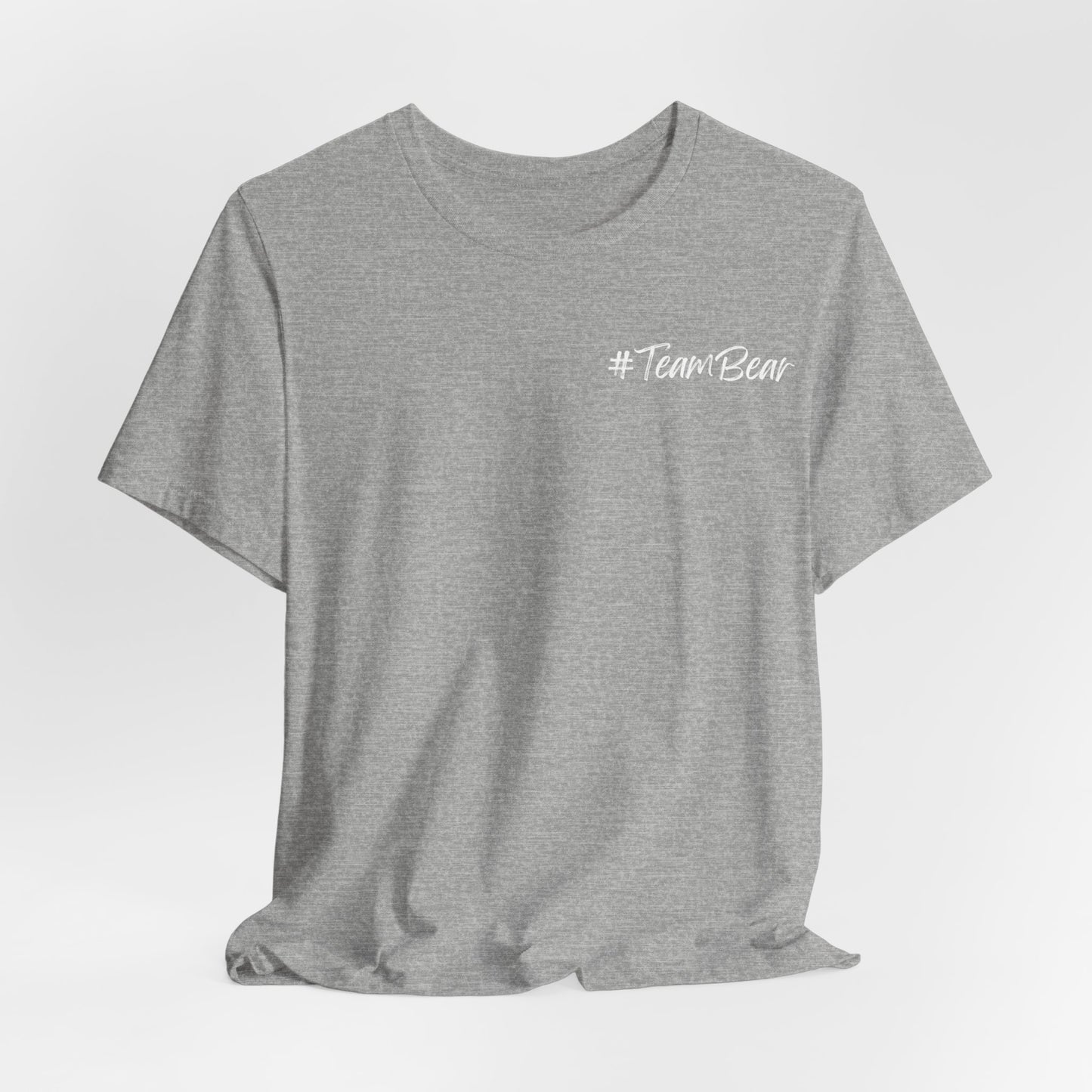 Women's Two-Sided Graphic "Team Bear" Tee - White Graphics