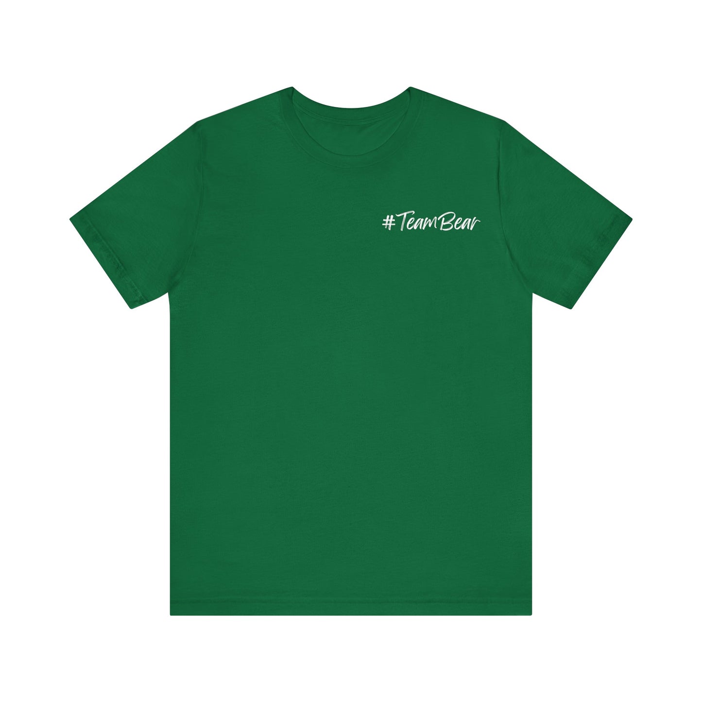 Women's Two-Sided Graphic "Team Bear" Tee - White Graphics