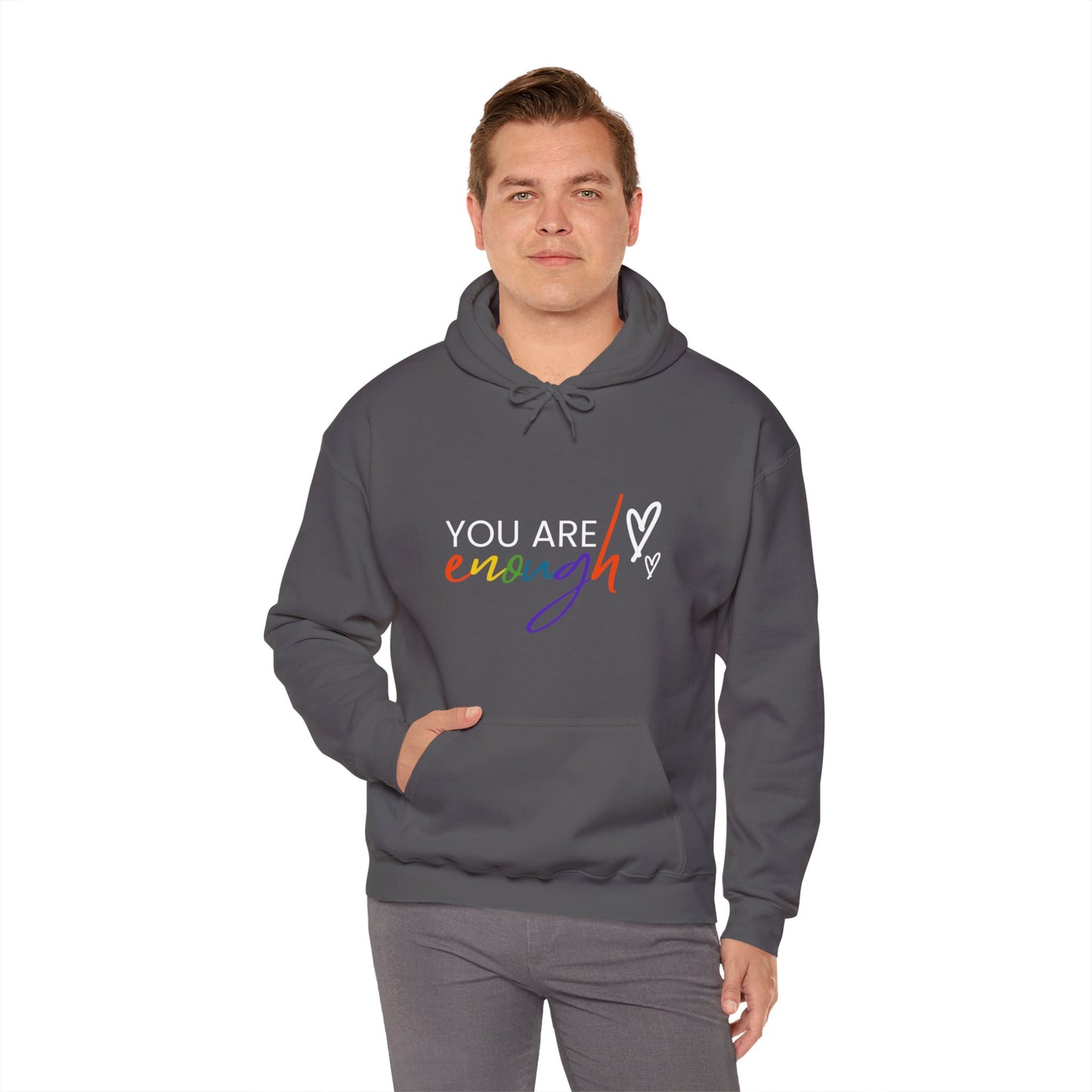"You Are Enough" Hooded Sweatshirt