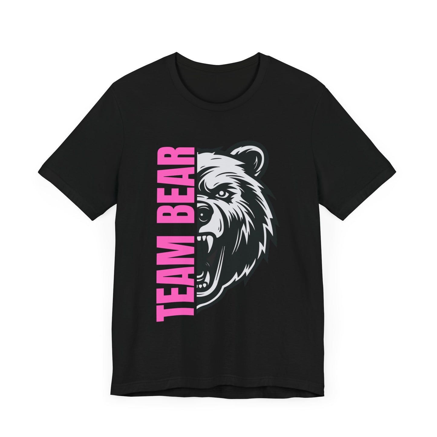 Women's "Team Bear" Tee - Pink Lettering