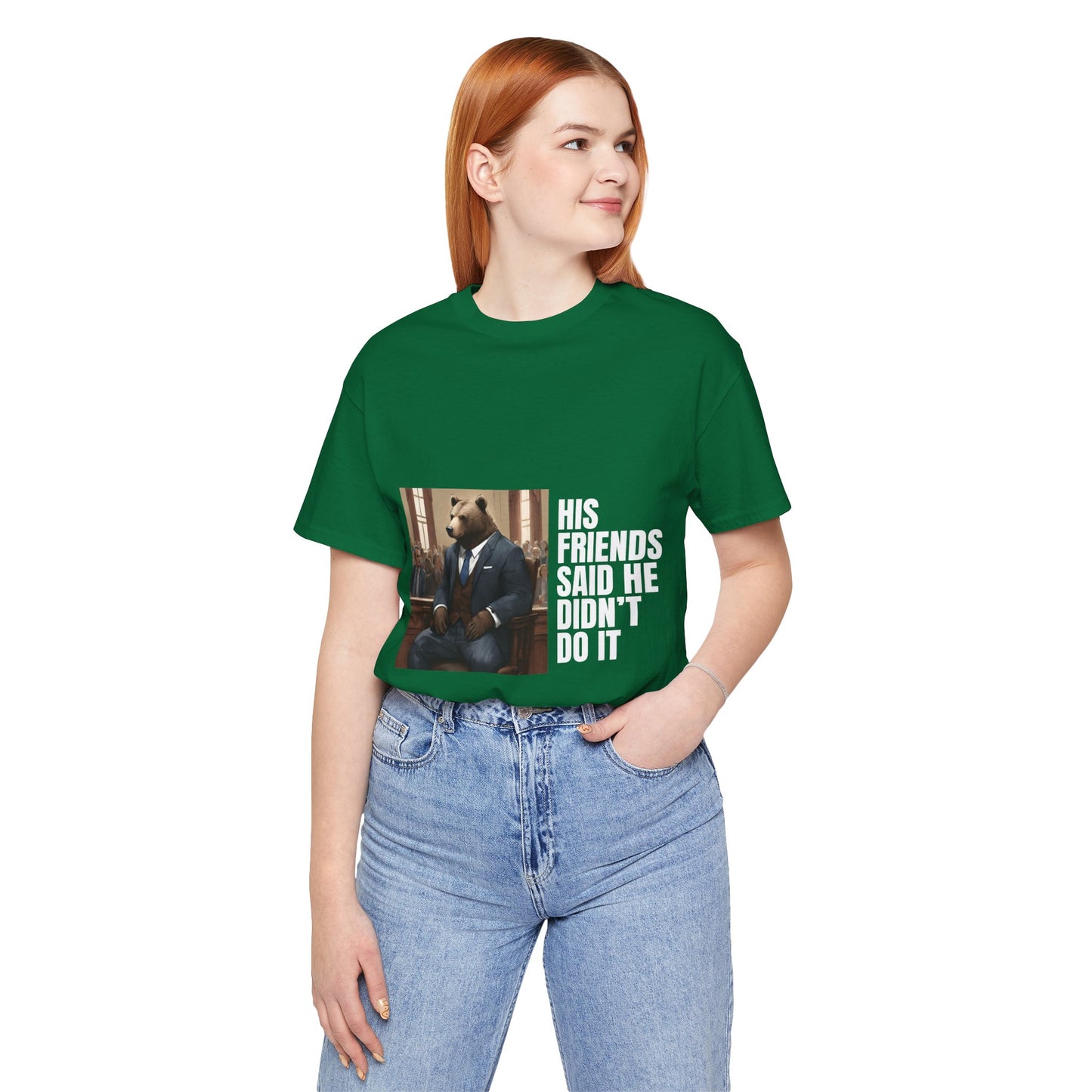 Women's Bear Trial Tee - White Graphic