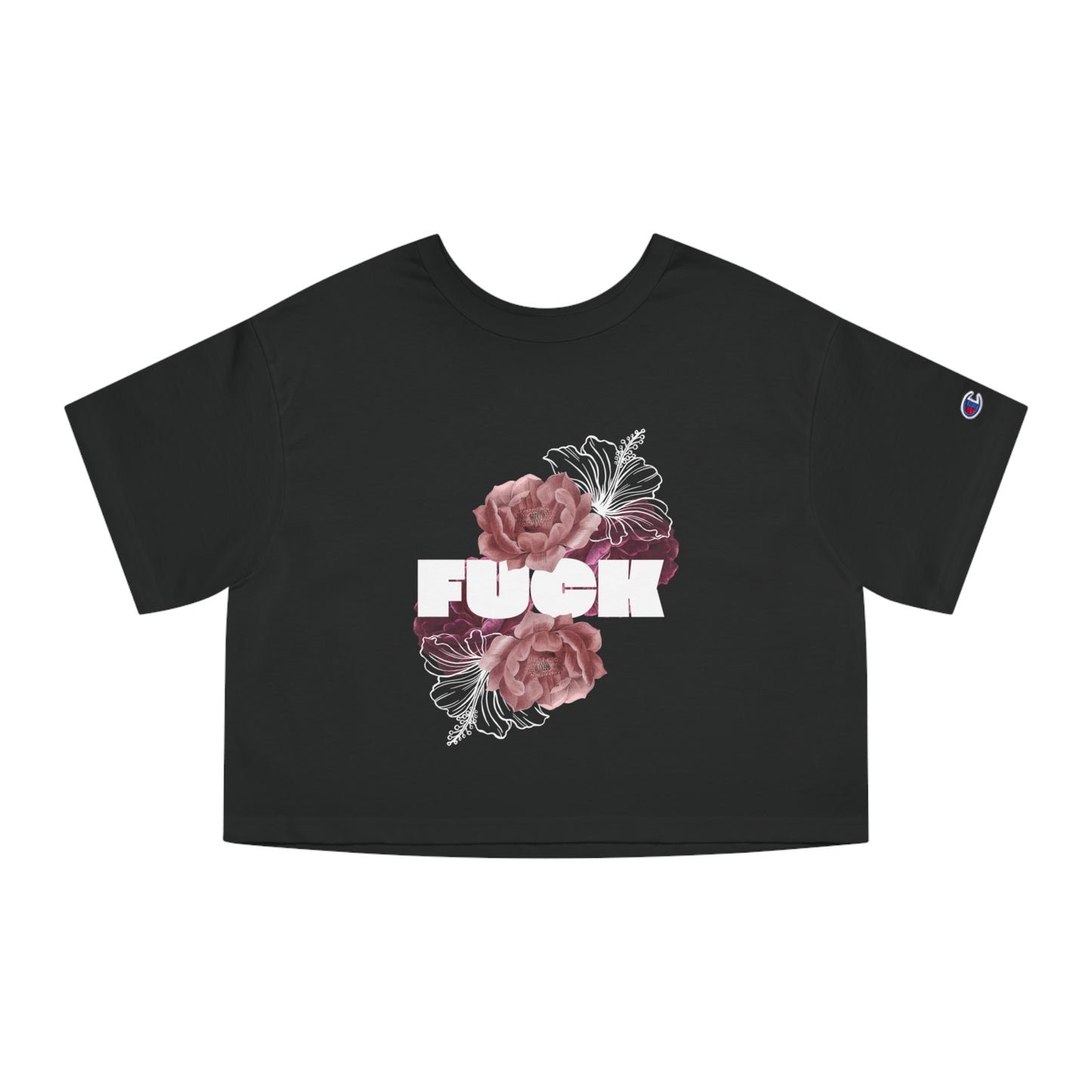 Women's Floral F*ck Cropped T-Shirt