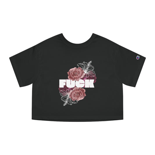 Women's Floral F*ck Cropped T-Shirt