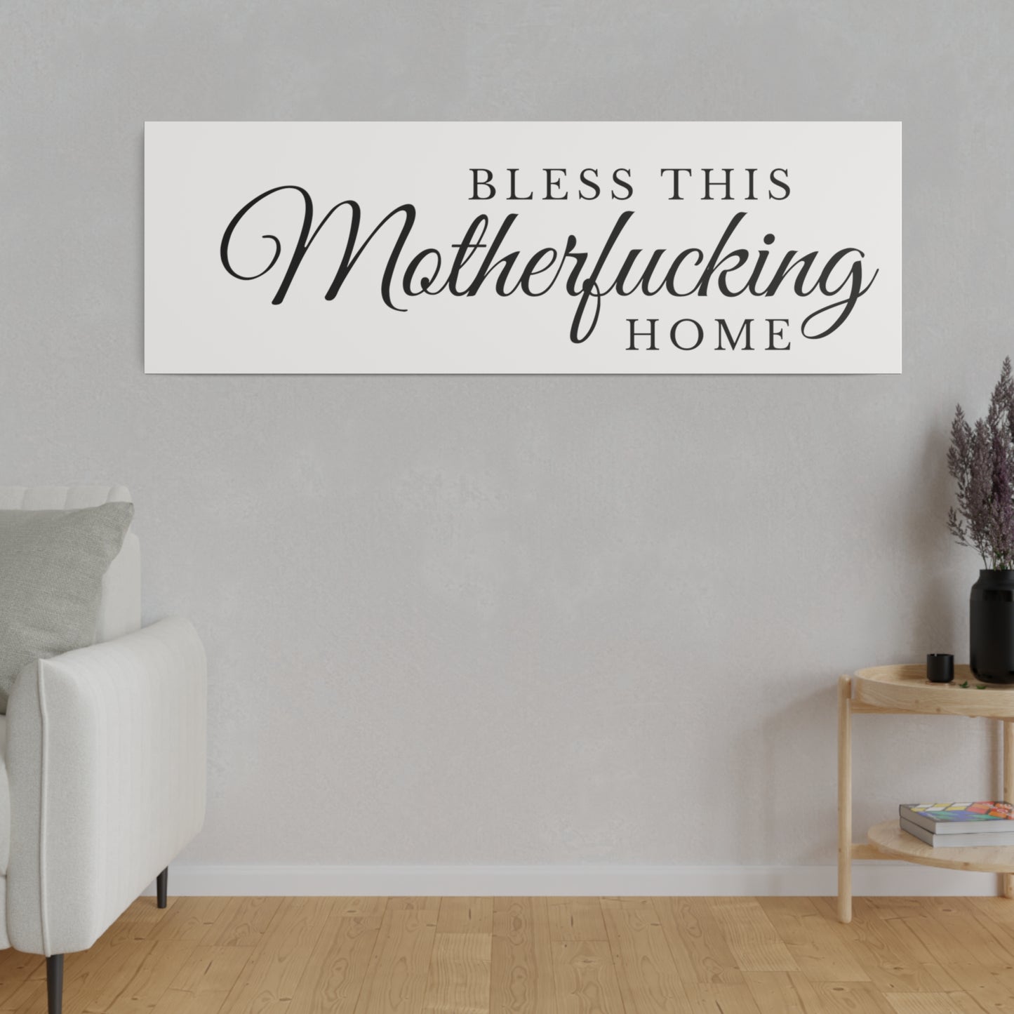Bless This Home Matte Canvas, Stretched, 0.75"