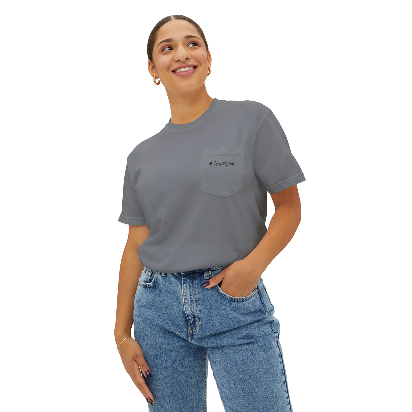 Women's Bear in Woods Pocket T-Shirt
