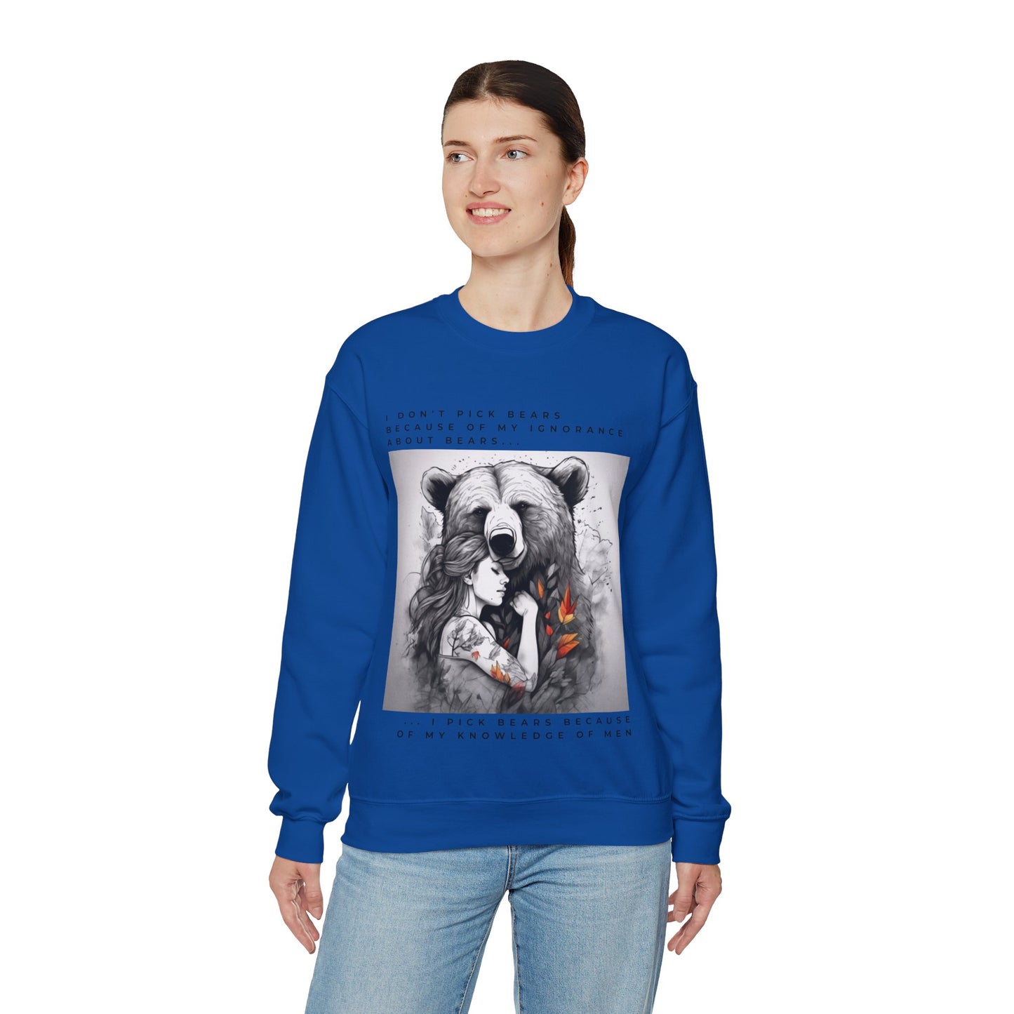 Women's Bear Hug "Team Bear" Crewneck Sweatshirt