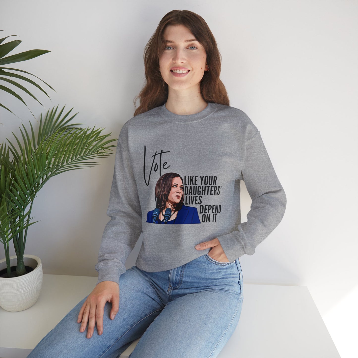Harris 2024 Crewneck Sweatshirt - Design 1