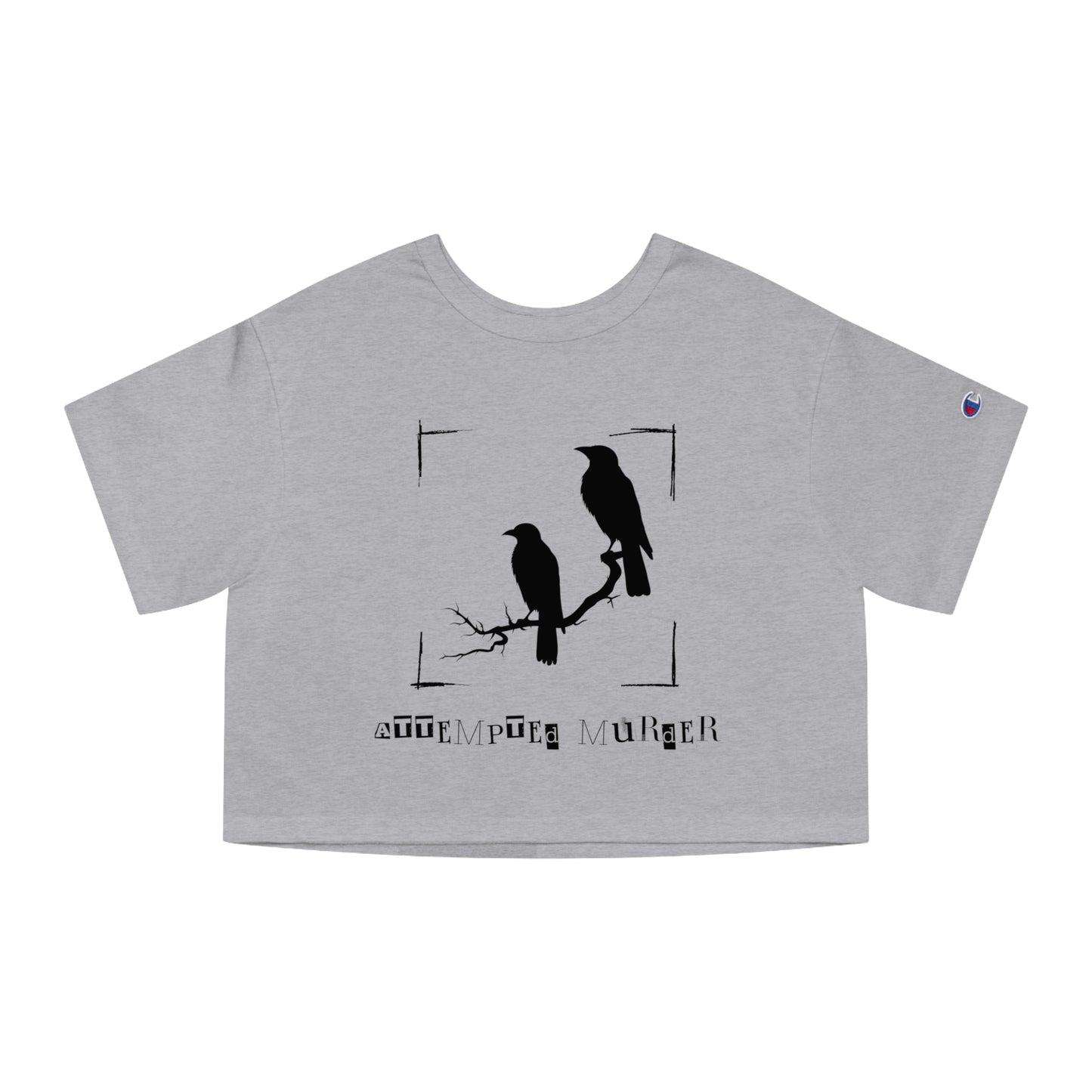 "Attempted Murder" Crow Cropped T-Shirt