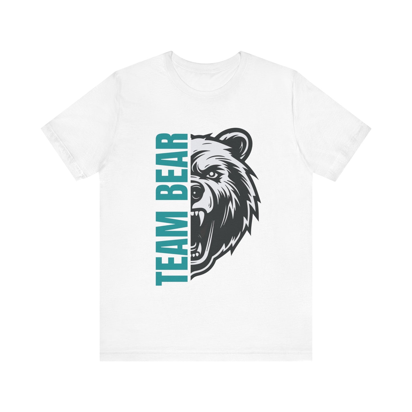 Women's "Team Bear" Tee - Teal Lettering
