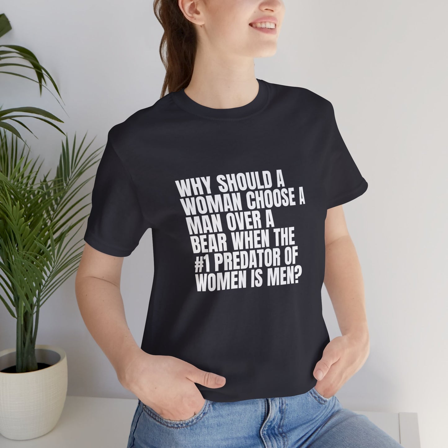 Women's Man v. Bear Quoted Tee