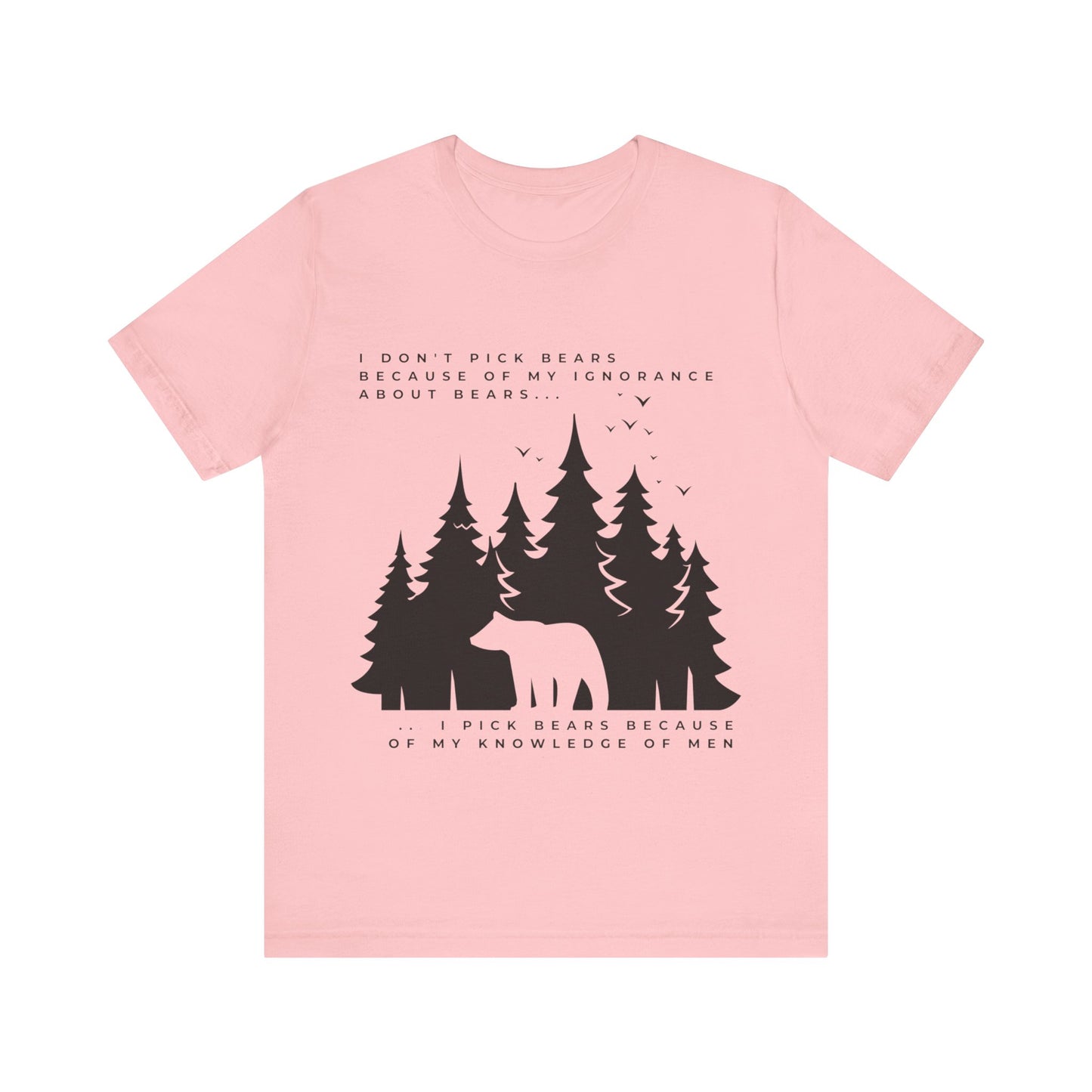 Women's Bear Quote Tee - Black Graphic