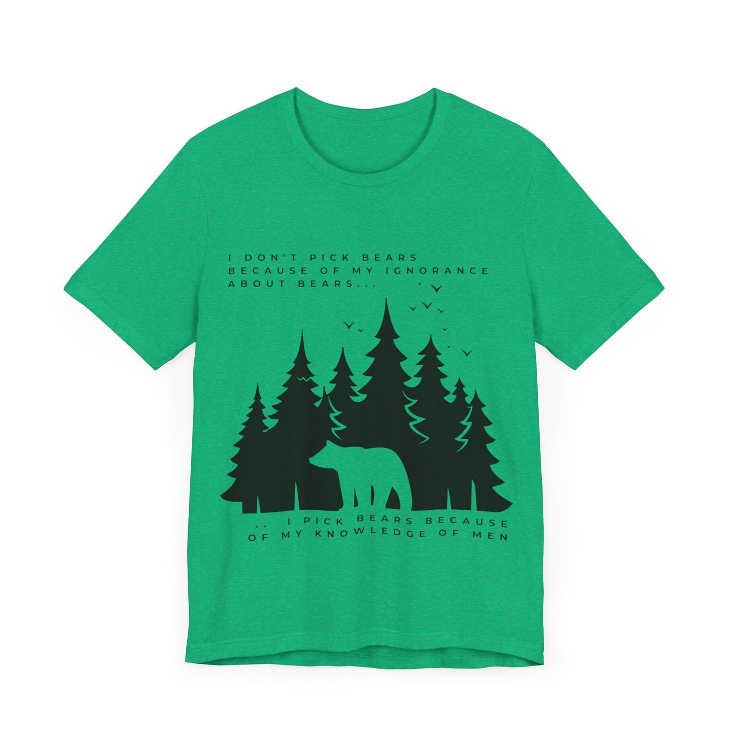 Women's Bear Quote Tee - Black Graphic