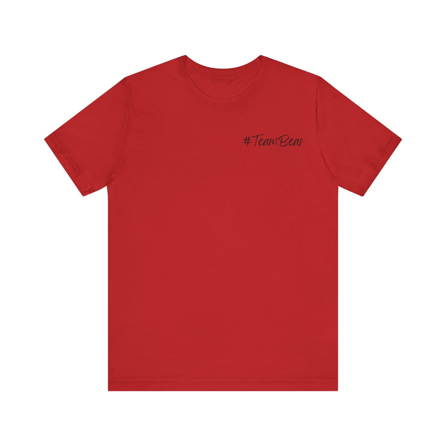 Women's Two-Sided Graphic "Team Bear" Tee - Black Graphics