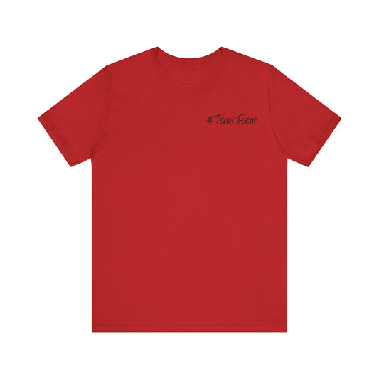 Women's Two-Sided Graphic "Team Bear" Tee - Black Graphics