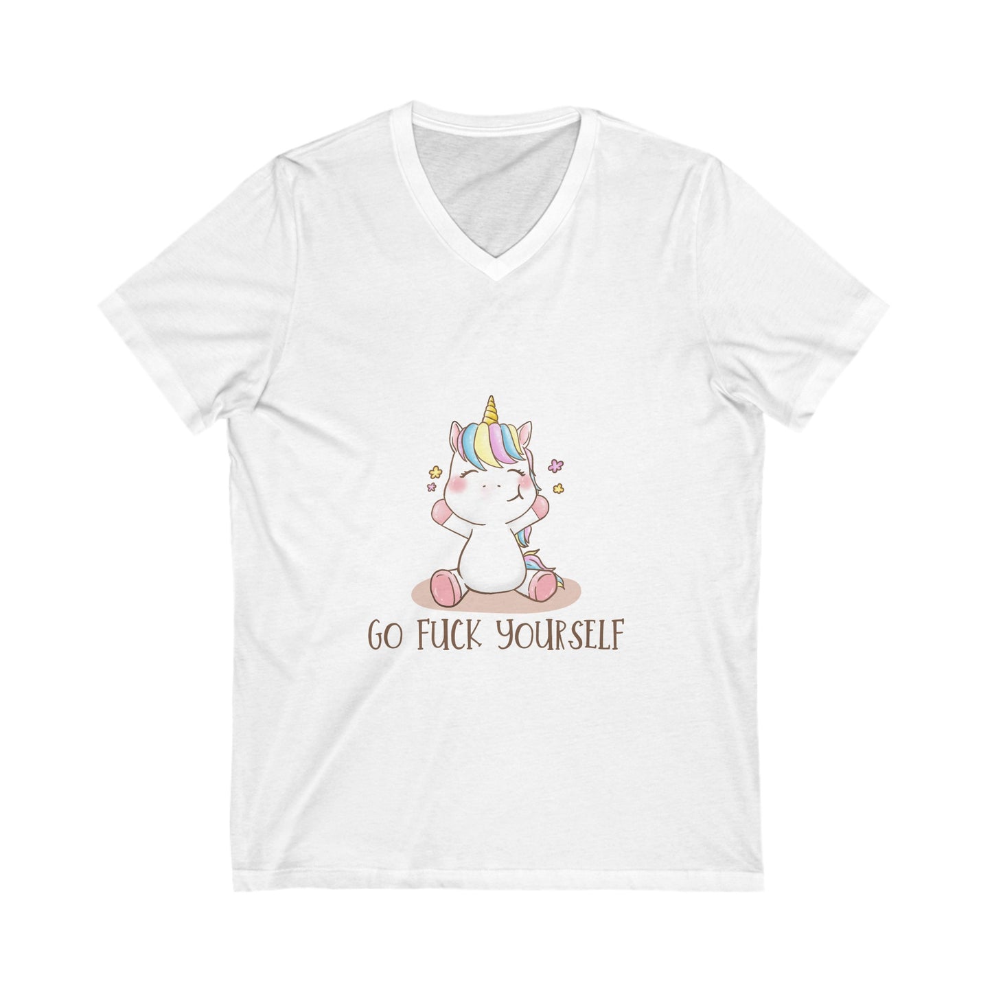 GFY Unicorn V-Neck Tee