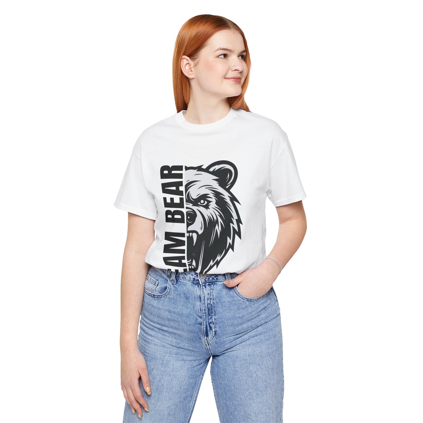 Women's "Team Bear" Tee - Black Lettering