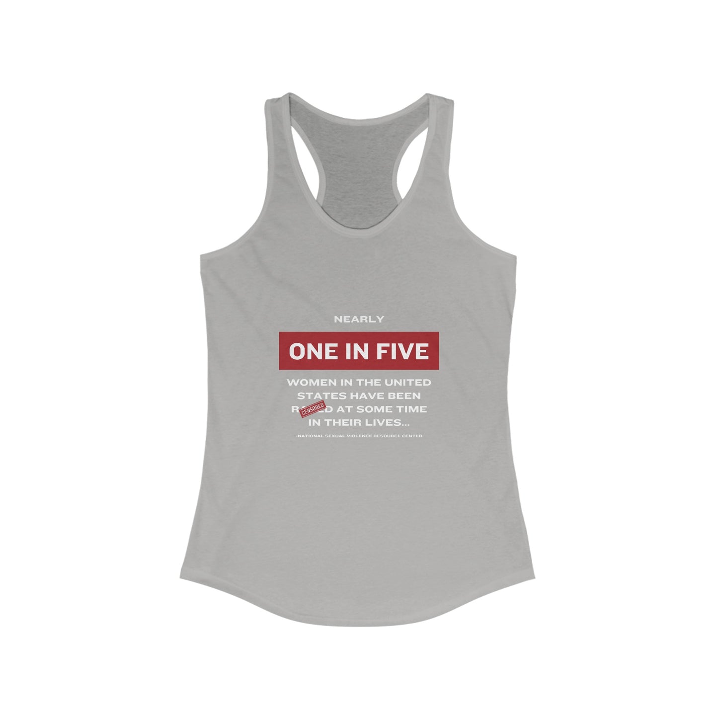 Women's Statistics Racerback Tank - White Writing