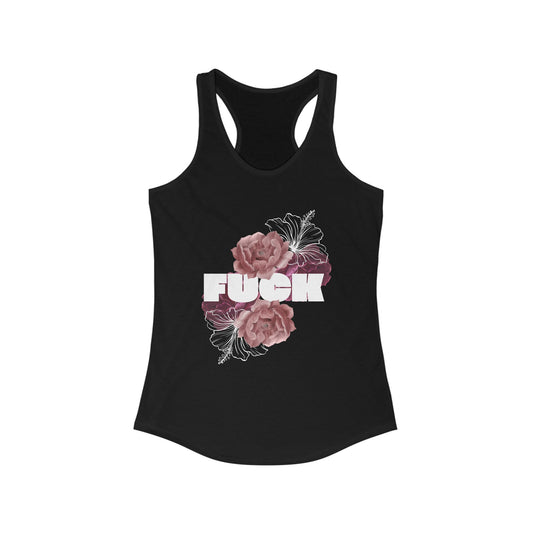 Women's Floral F*ck Racerback Tank