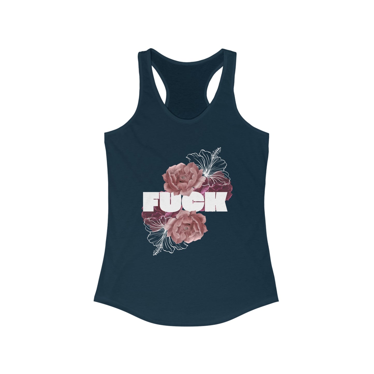 Women's Floral F*ck Racerback Tank