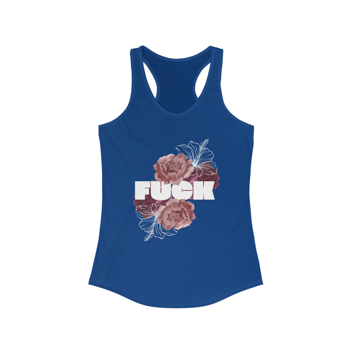 Women's Floral F*ck Racerback Tank