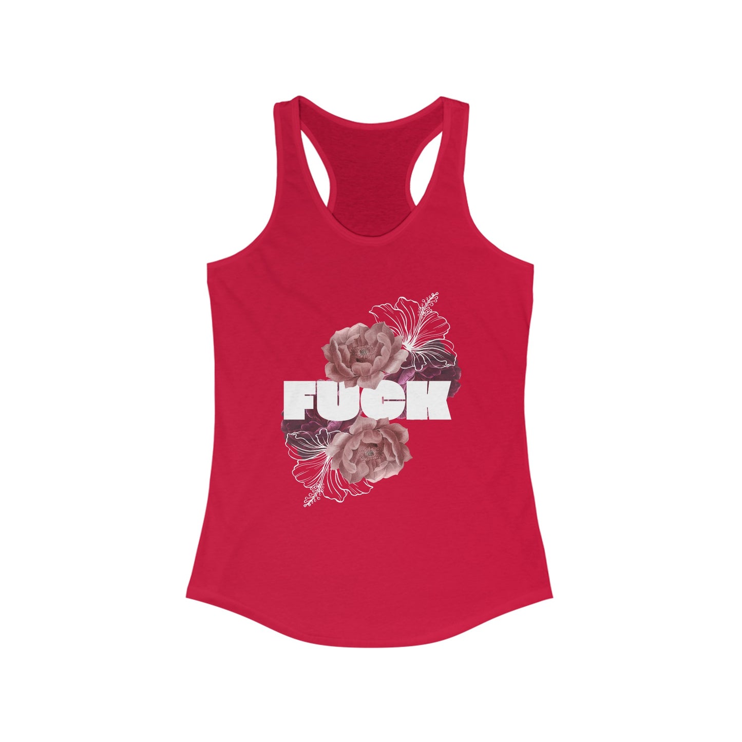 Women's Floral F*ck Racerback Tank