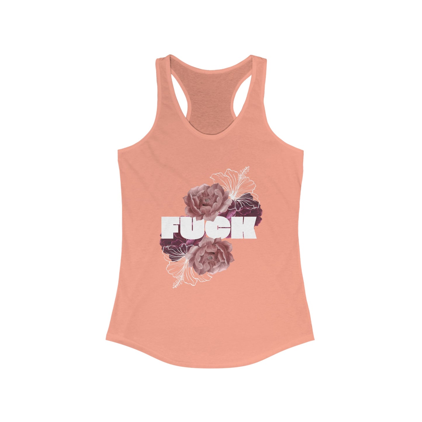 Women's Floral F*ck Racerback Tank