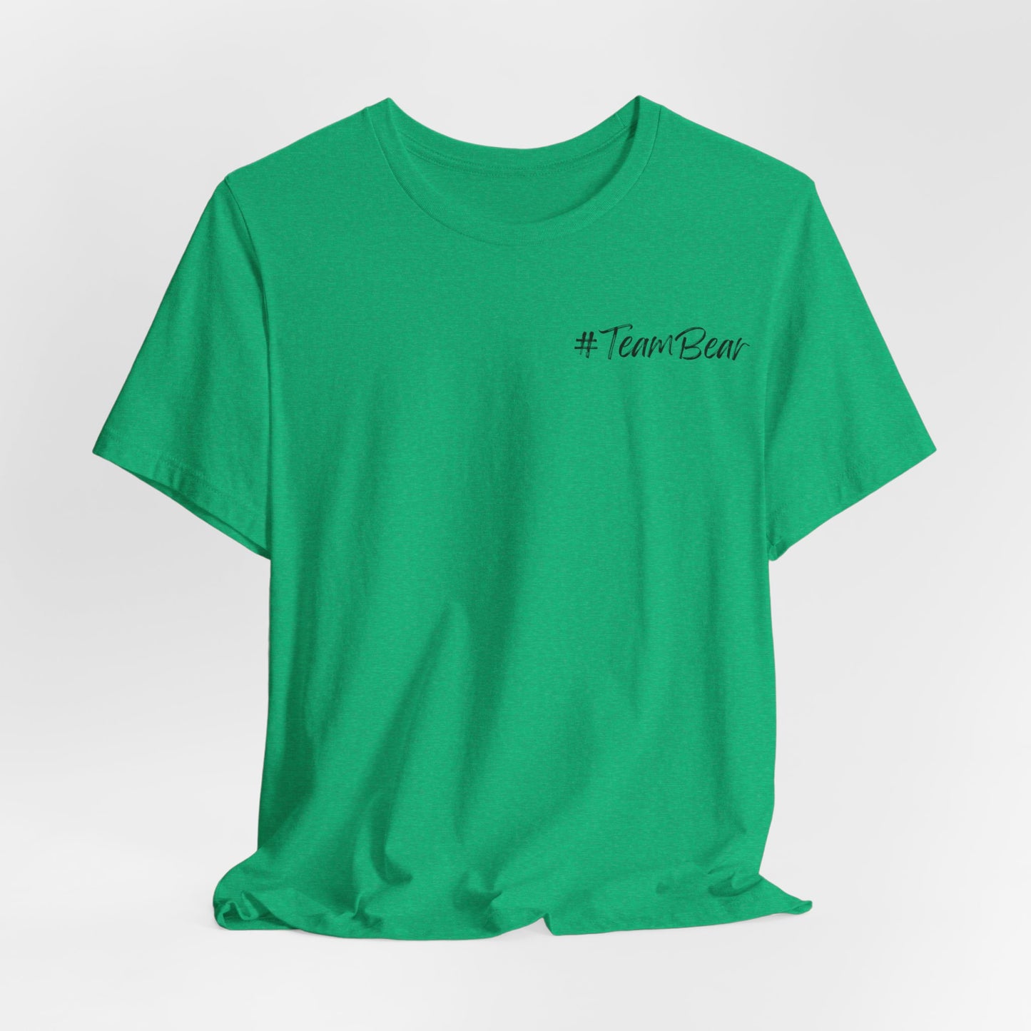 Women's Two-Sided Graphic "Team Bear" Tee - Black Graphics