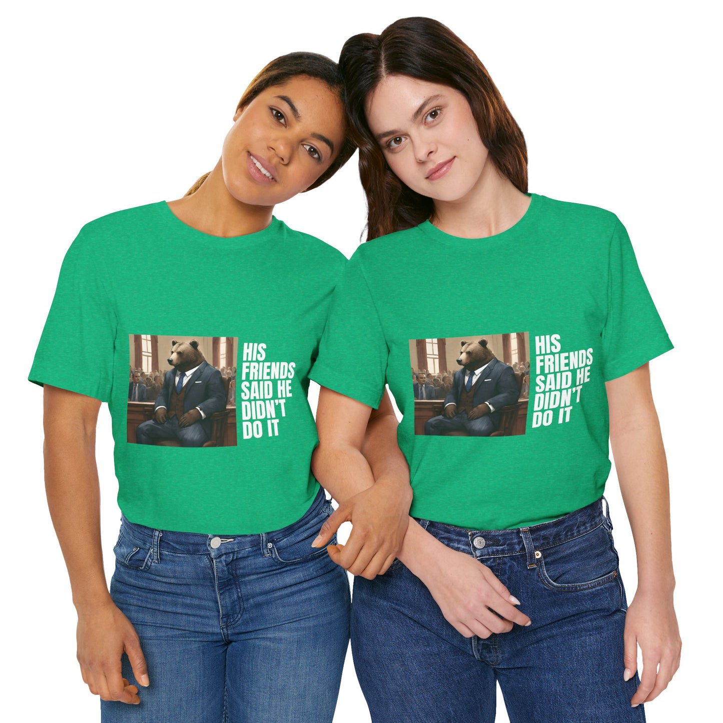 Women's Bear Trial Tee - White Graphic