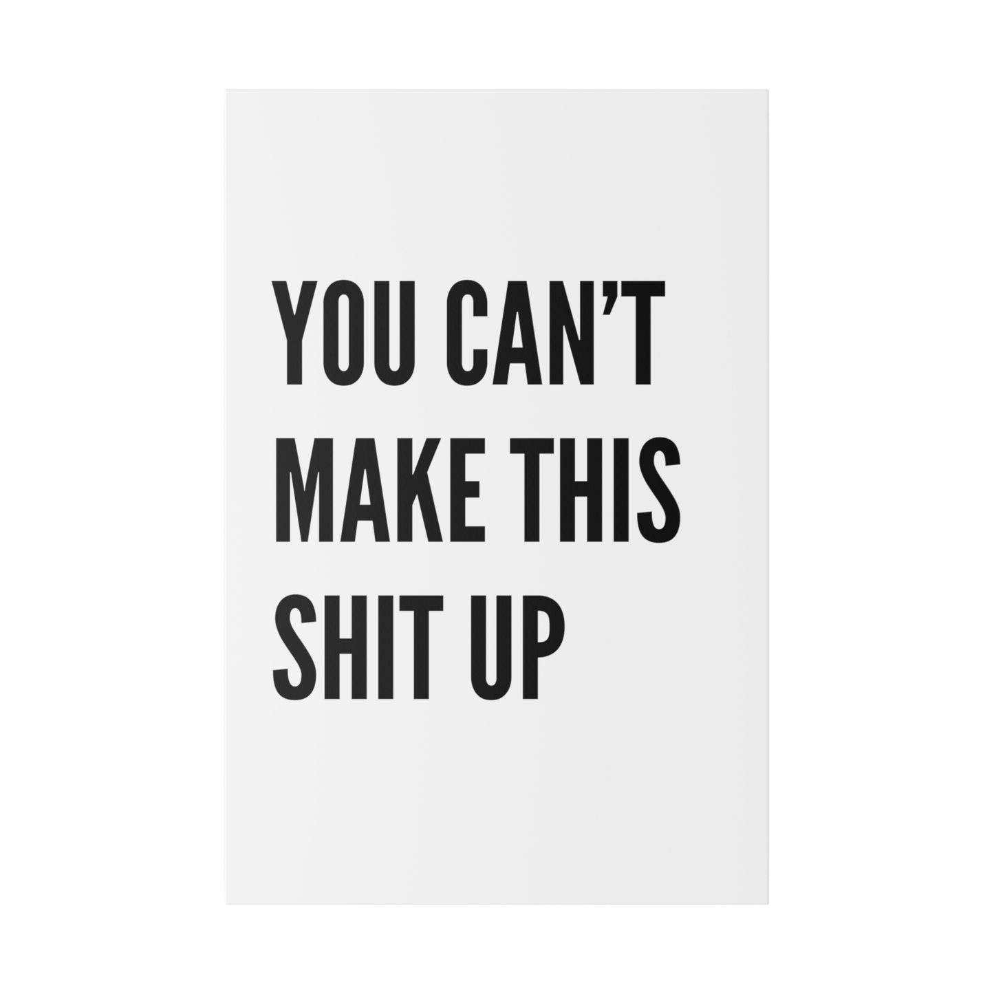 Can't Make This Up Matte Canvas, Stretched, 0.75"