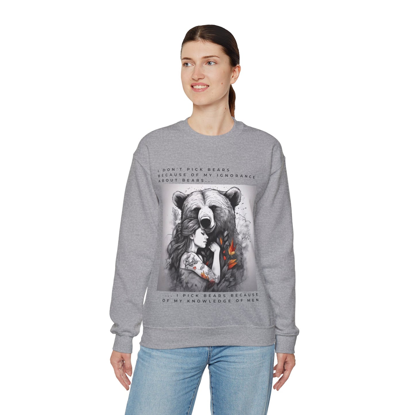 Women's Bear Hug "Team Bear" Crewneck Sweatshirt