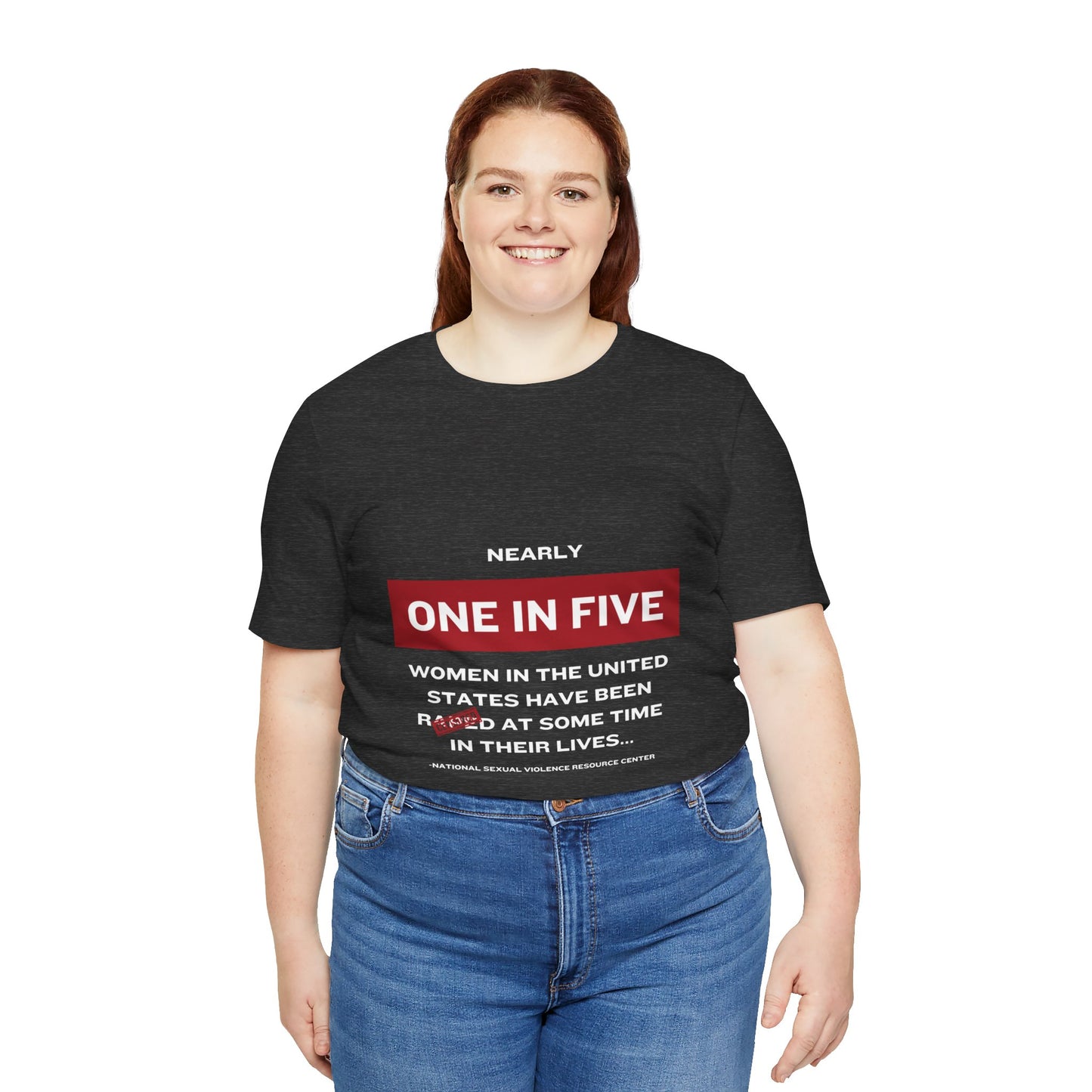 Women's Statistics Tee - White Writing