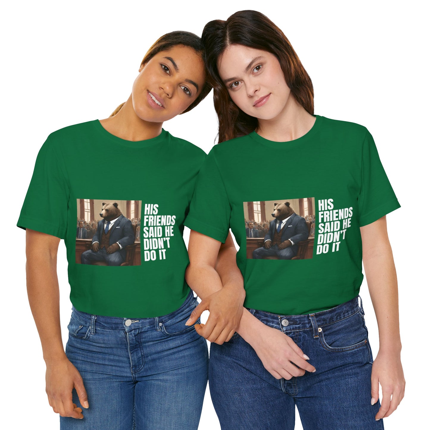 Women's Bear Trial Tee - White Graphic