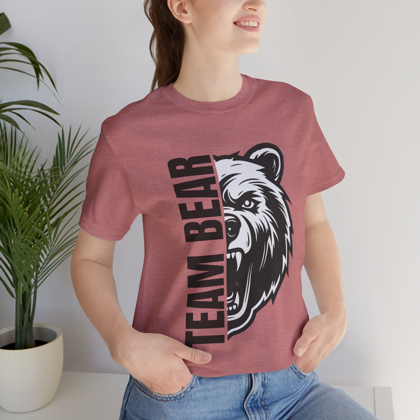Women's "Team Bear" Tee - Black Lettering