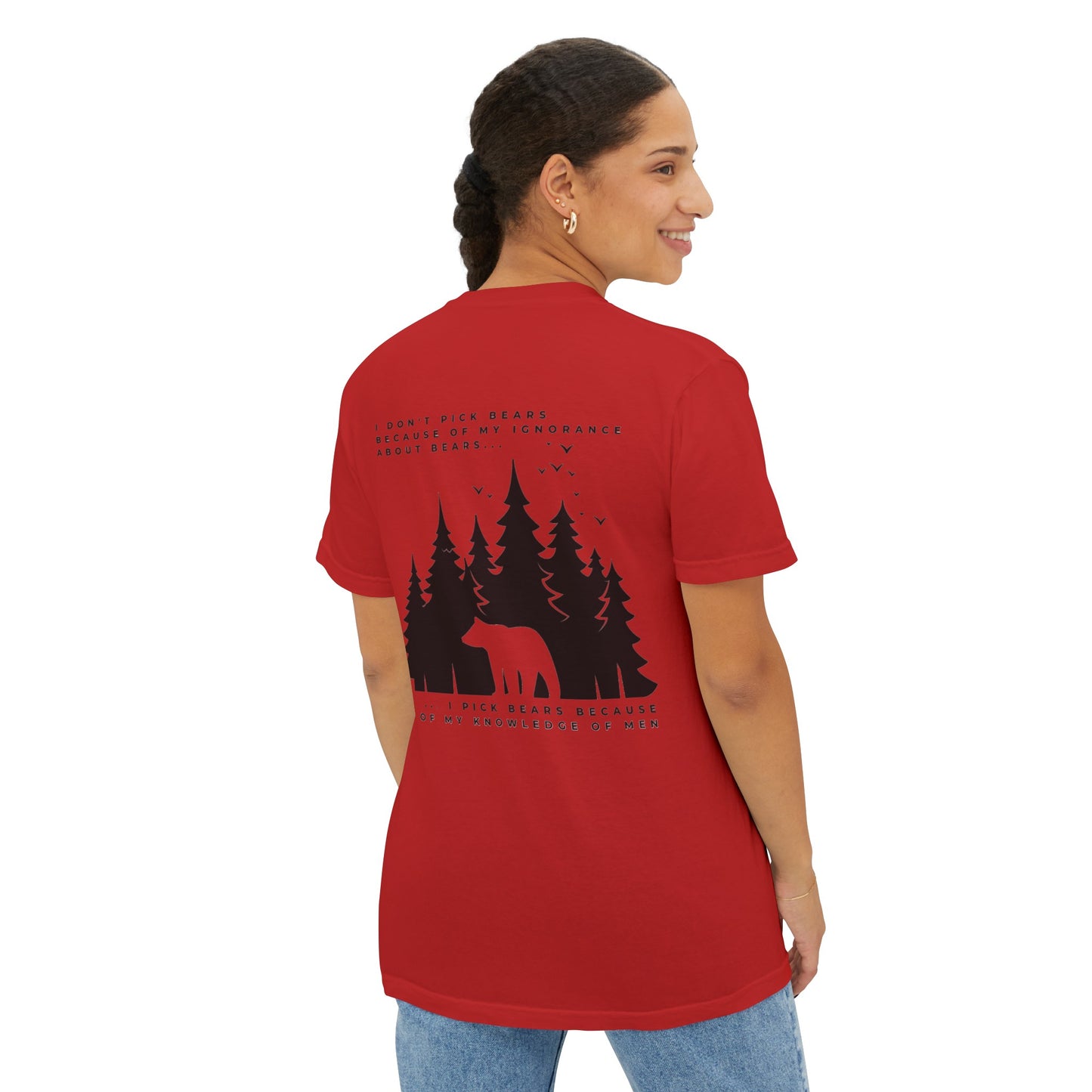 Women's Bear in Woods Pocket T-Shirt
