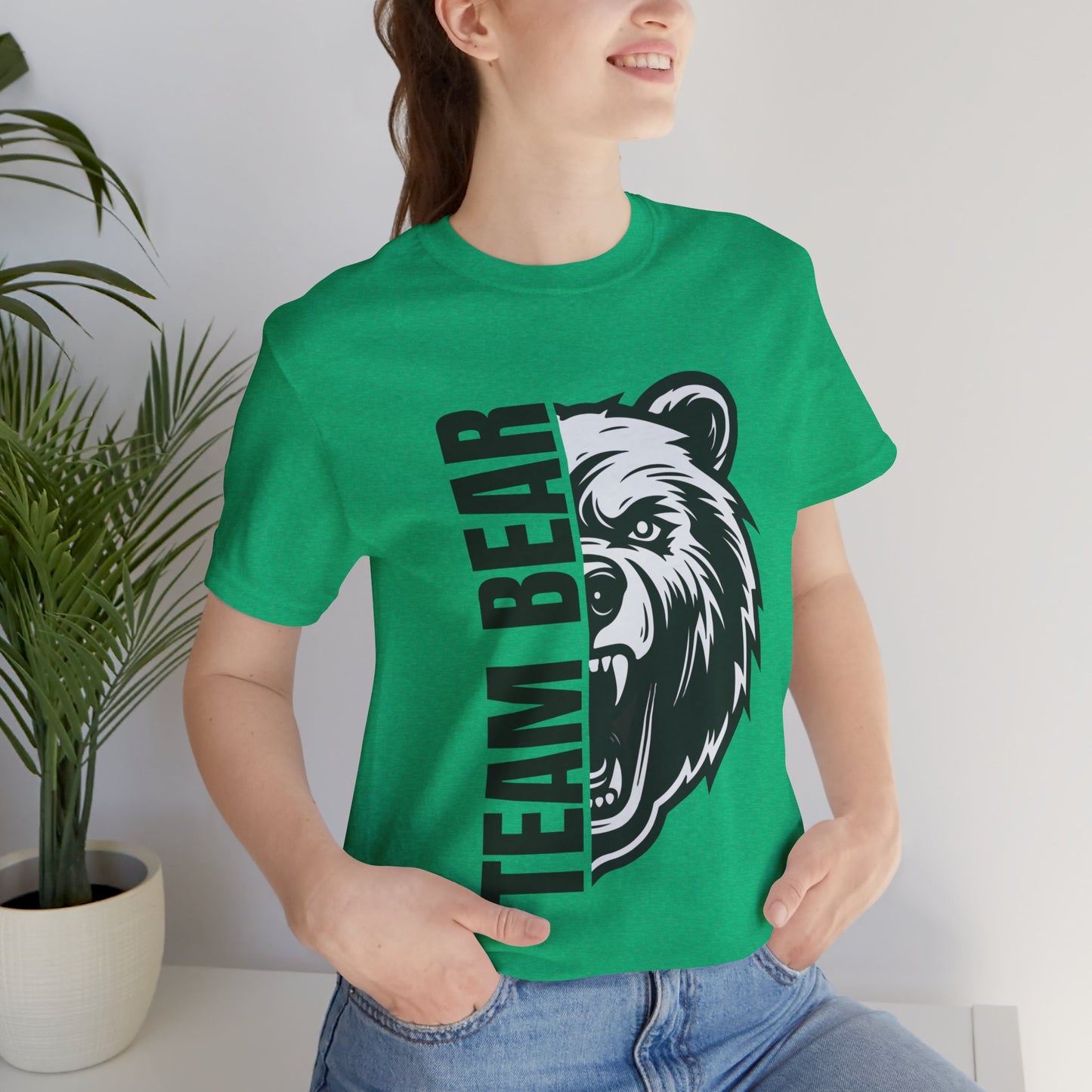 Women's "Team Bear" Tee - Black Lettering