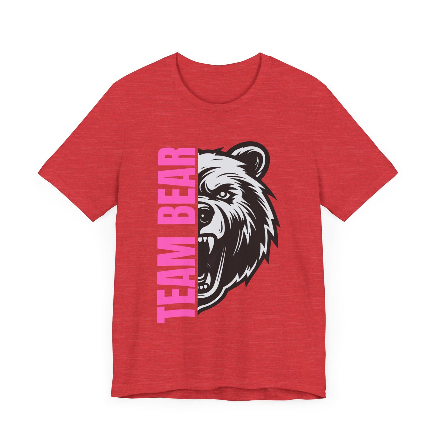 Women's "Team Bear" Tee - Pink Lettering