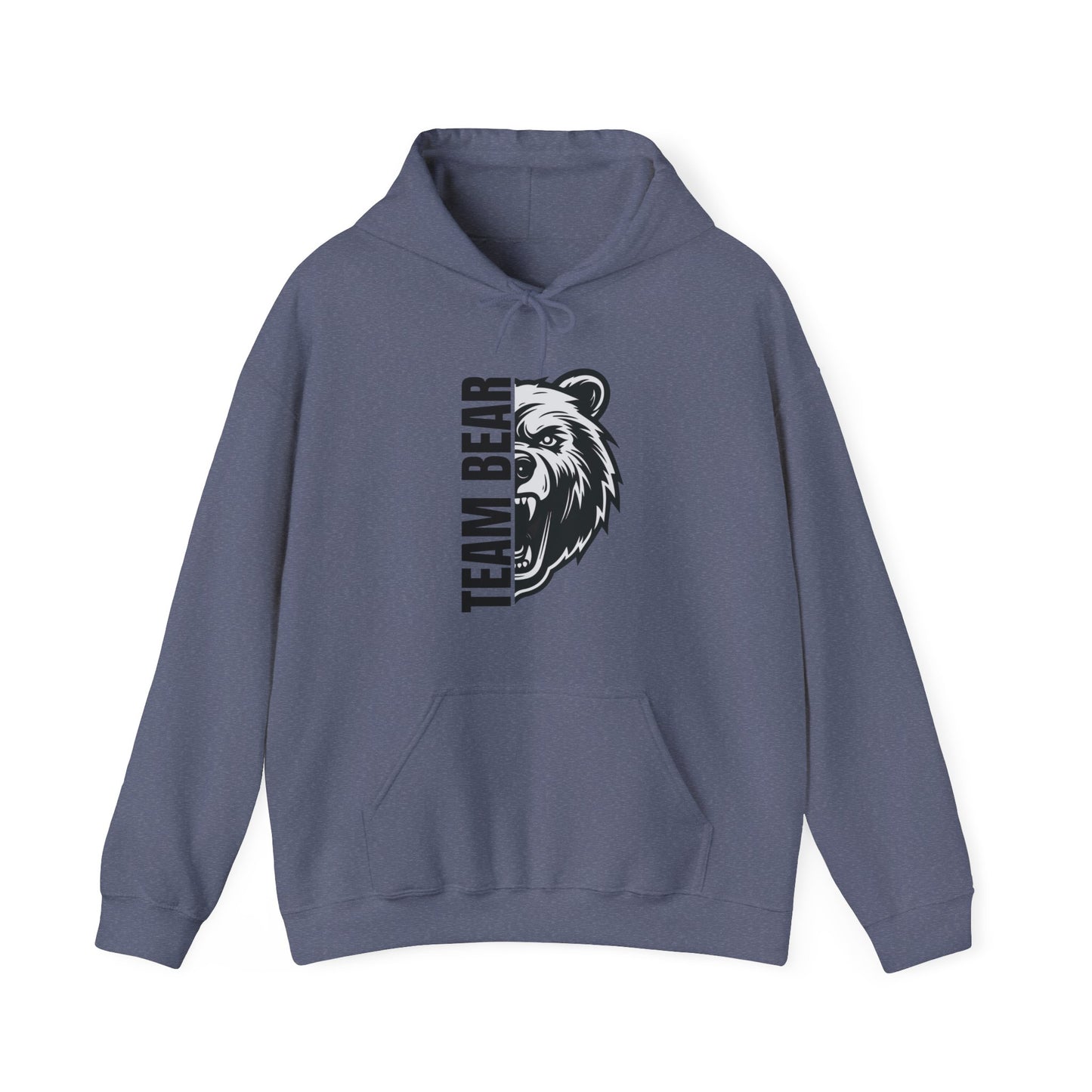Women's "Team Bear" Hooded Sweatshirt - Black Lettering
