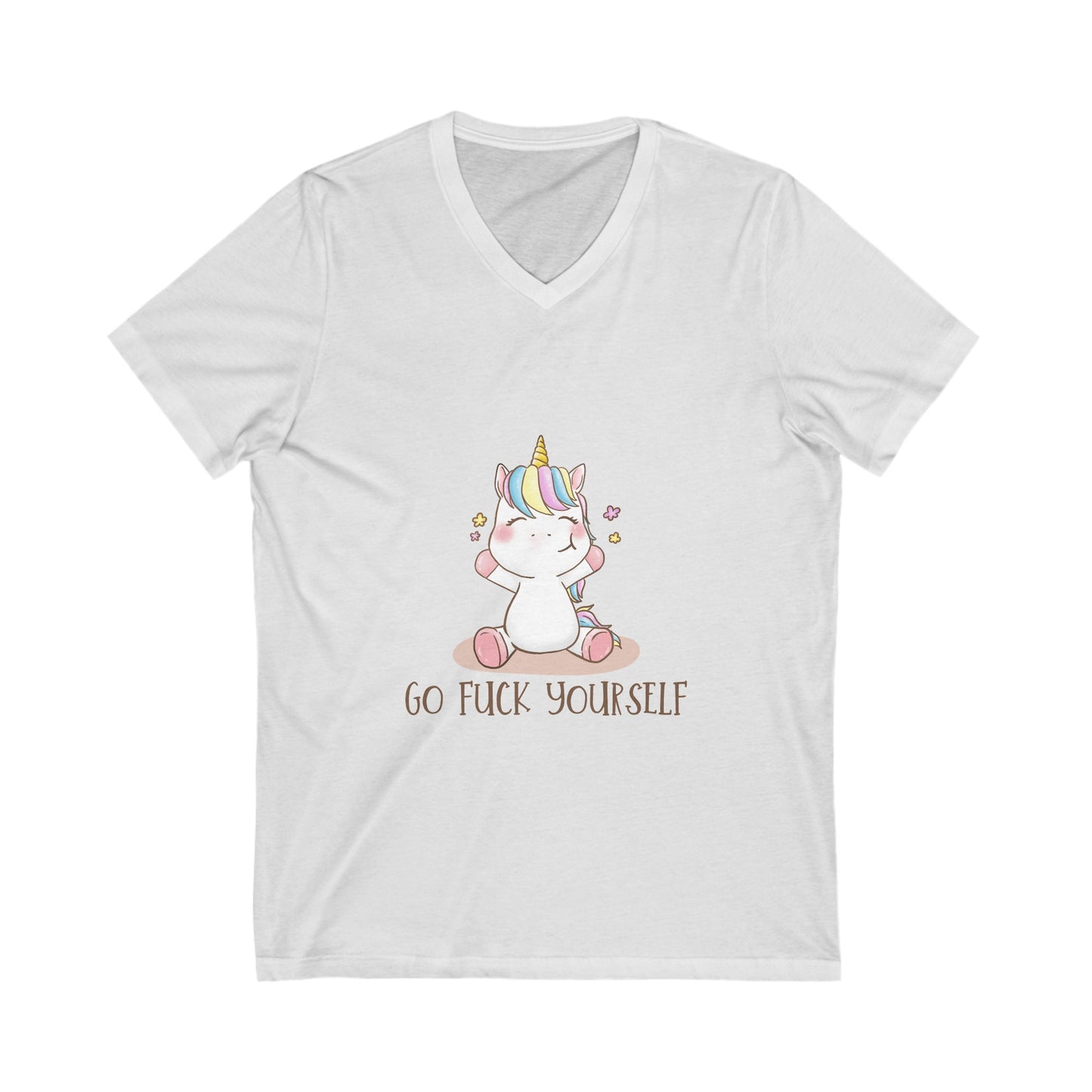GFY Unicorn V-Neck Tee