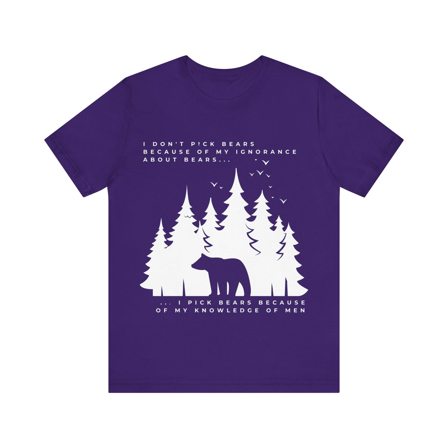 Women's Bear Quote Tee - White Graphic