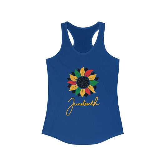 Juneteenth Floral Racerback Tank