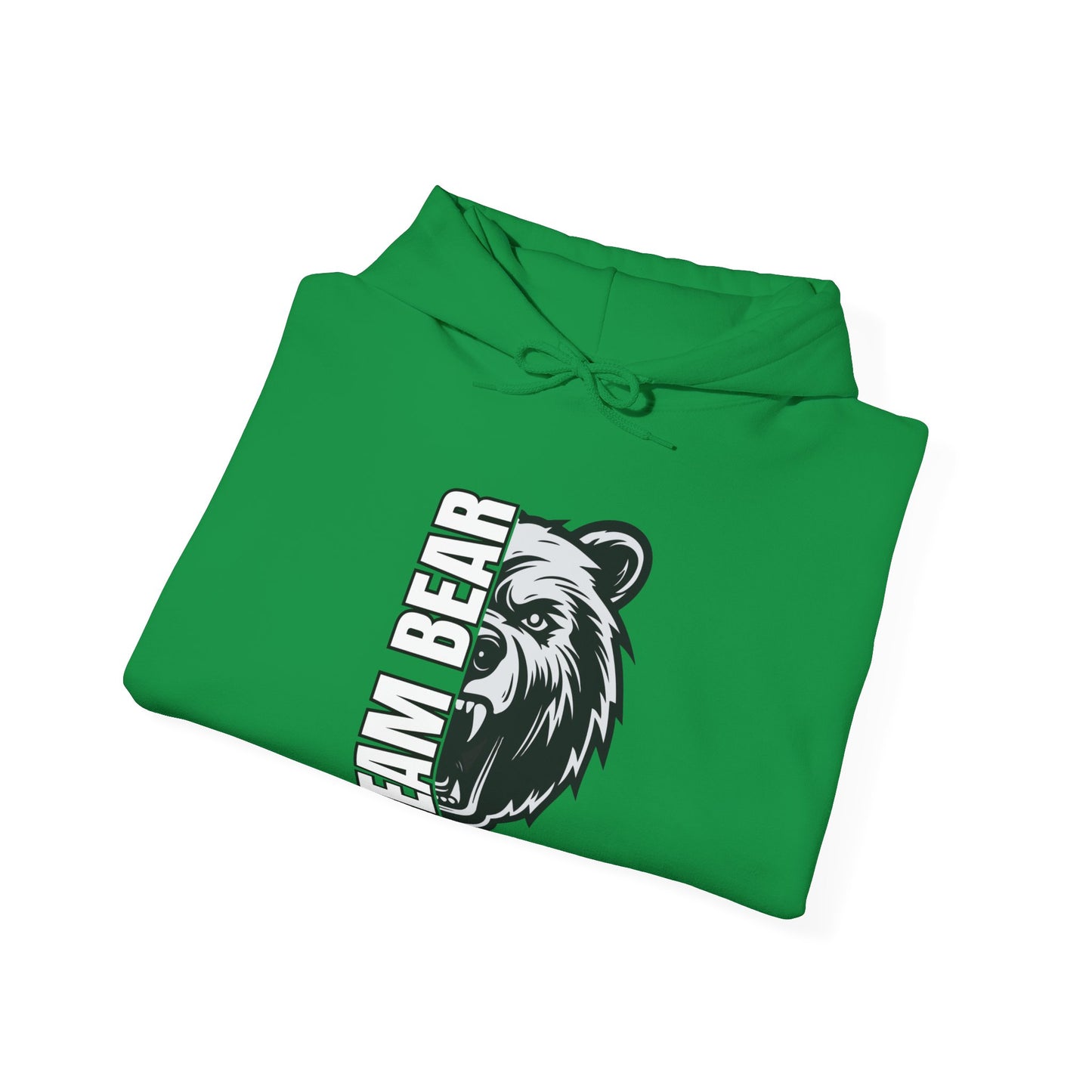 Women's "Team Bear" Hooded Sweatshirt - White Lettering
