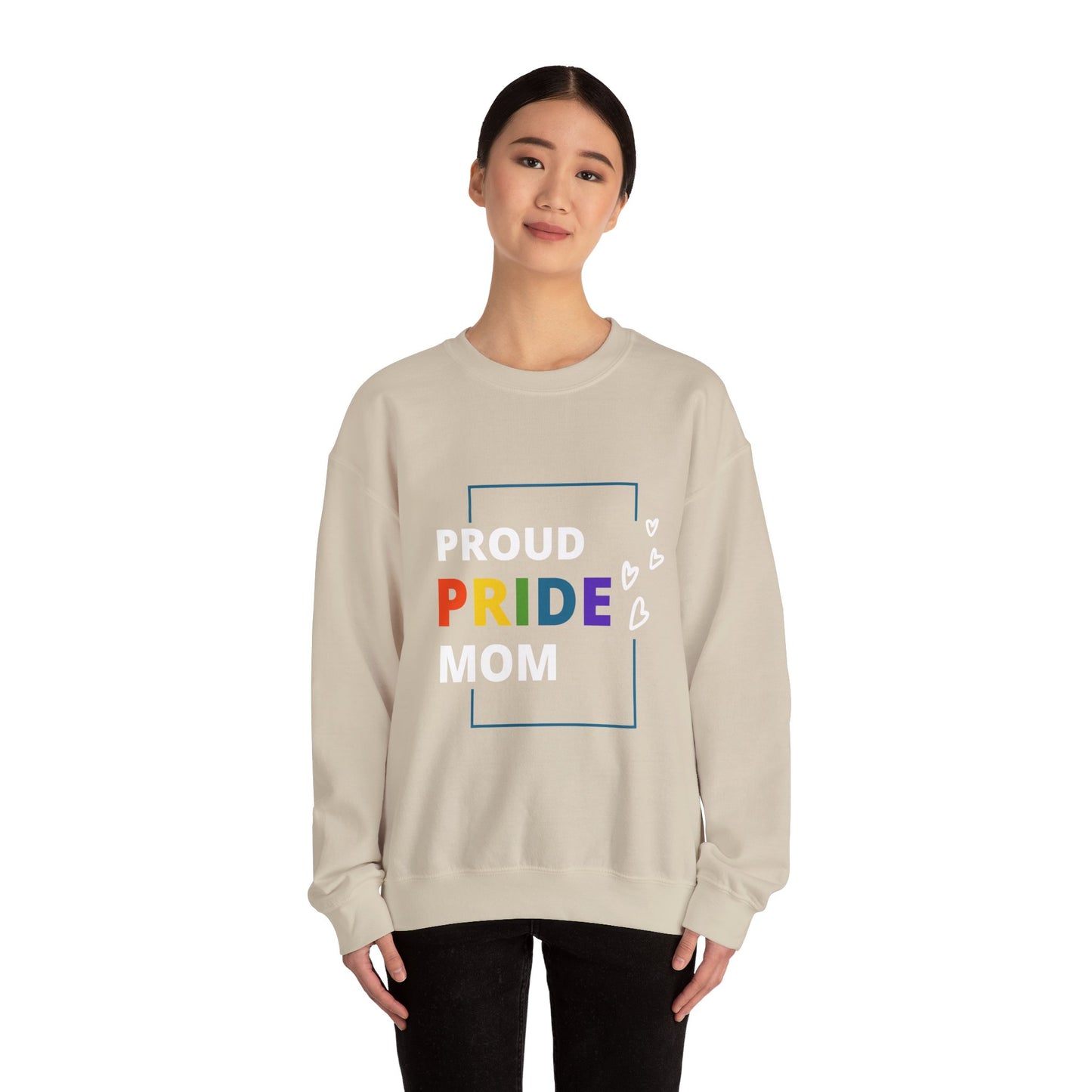 Proud Pride Mom Crewneck Sweatshirt