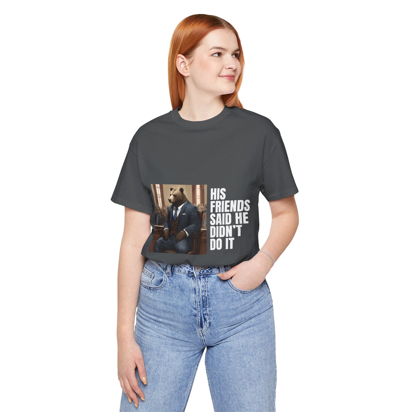 Women's Bear Trial Tee - White Graphic