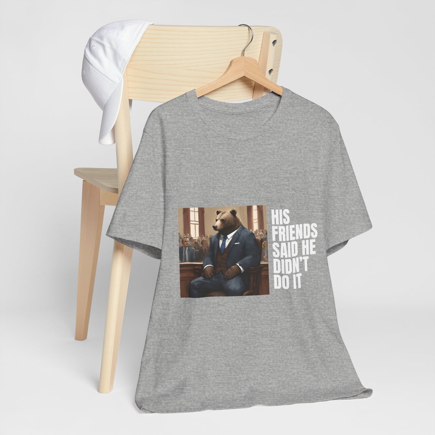 Women's Bear Trial Tee - White Graphic